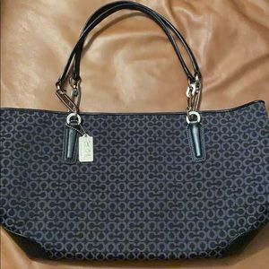 COACH Black/Grey Hand Bag